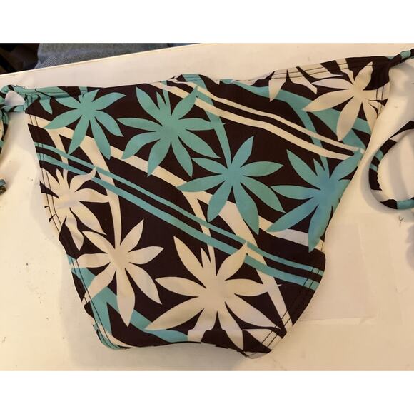 Malibu Dream Girl Womens Size Medium Multicolored Tropical Bikini Swim Bottom - Picture 2 of 12